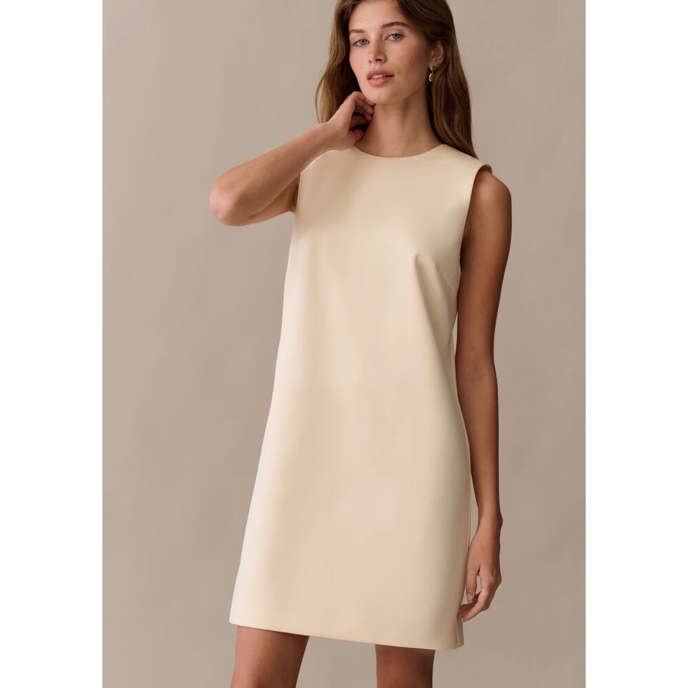 New O.P.T Anora Dress buttermilk yellow $197 sz 4 - Picture 4 of 5